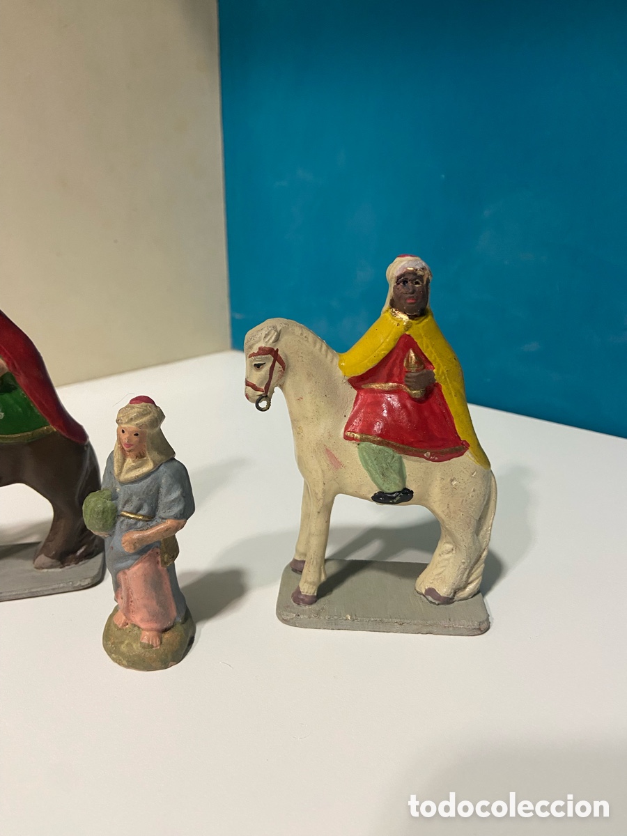 Figuras de Bel&eacute;n: Reyes magos a caballo - Foto 4