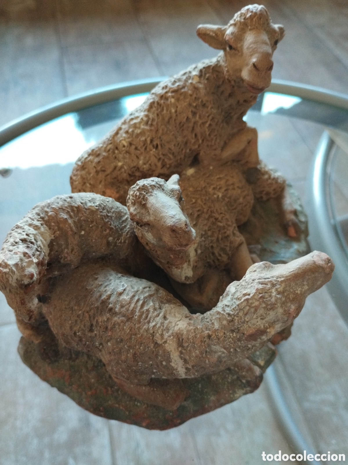 Figuras de Bel&eacute;n: *ANTIGUOS CORDEROS. Rf(CF:174/.) - Foto 2