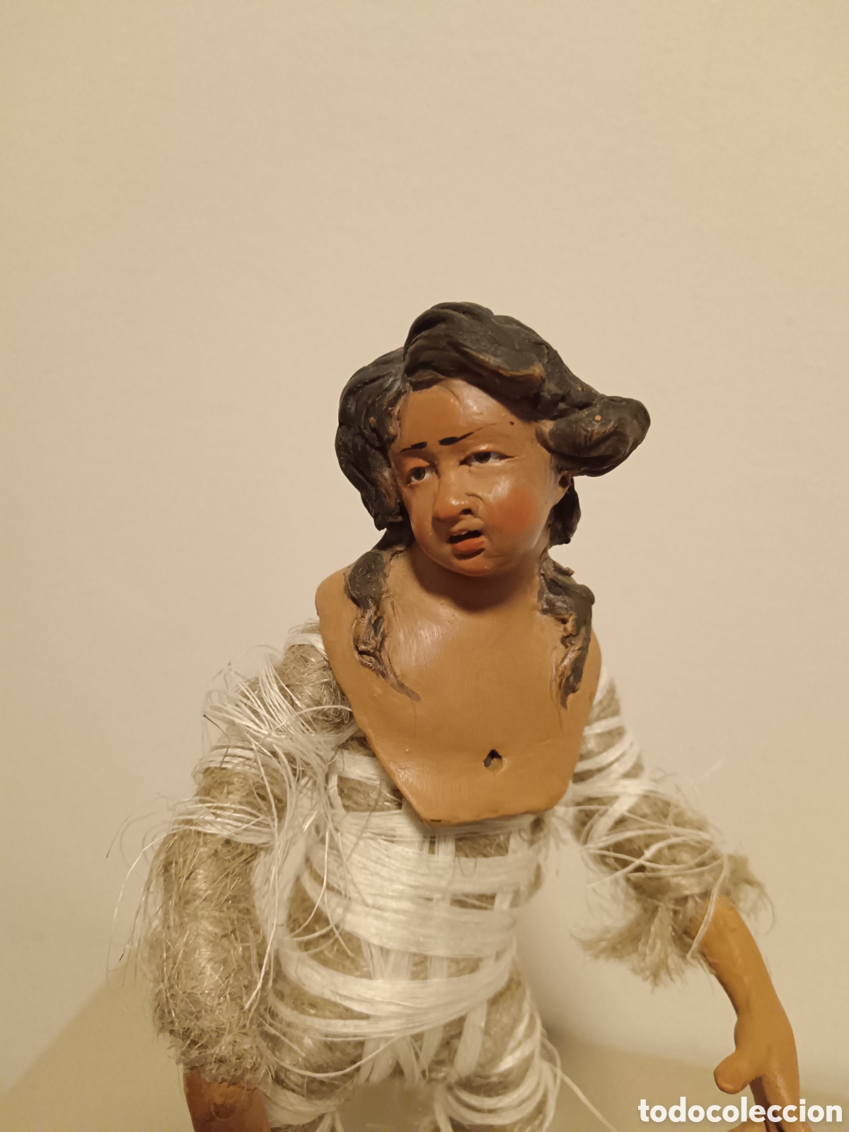 Figuras de Bel&eacute;n: Belen napolitano, pastor ni&ntilde;a para vestir. 26 cm