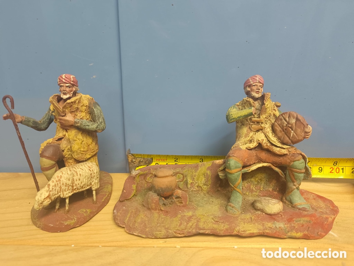 Figuras de Bel&eacute;n: Belen pastores barro - Foto 2
