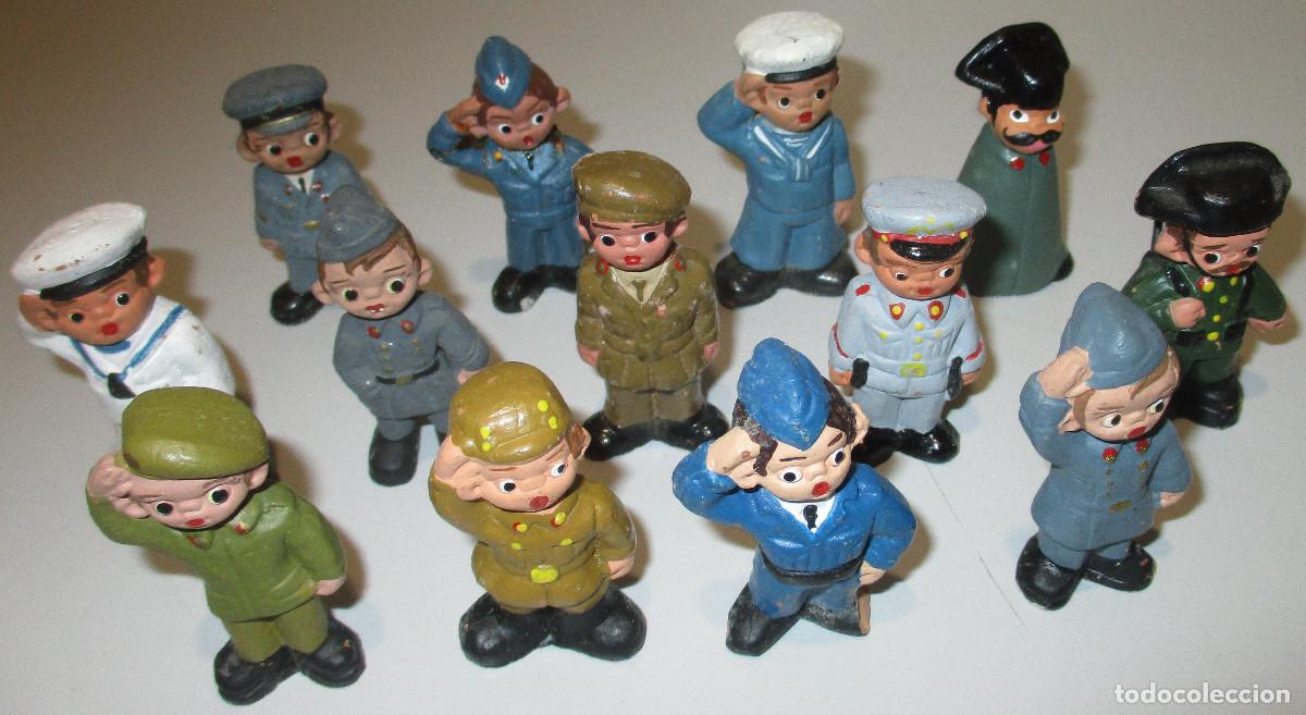 Figuras de Bel&eacute;n: FIGURAS BARRO MILITARES EJ&Eacute;RCITO SOLDADOS GUARDIA CIVIL CABEZONES FERRANDIZ ALBOROX TAMBI&Eacute;N SUELTOS