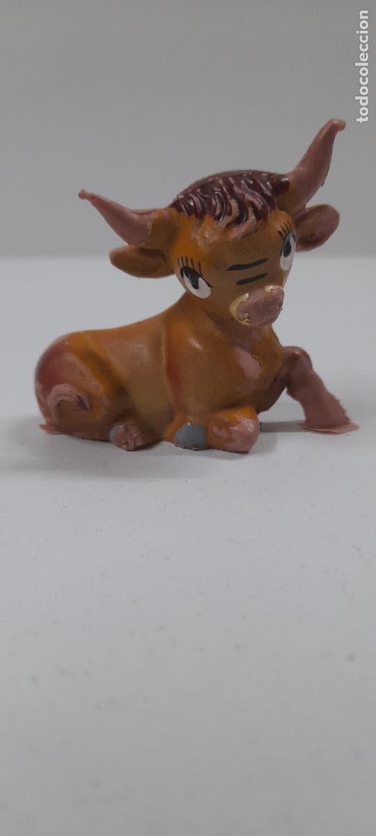 Figuras de Bel&eacute;n: BUEY FIGURA DE BELEN SERIE CABEZONES - CABEZUDOS . REALIZADA POR PECH FERRANDIZ . ORIGINAL A&Ntilde;OS 70