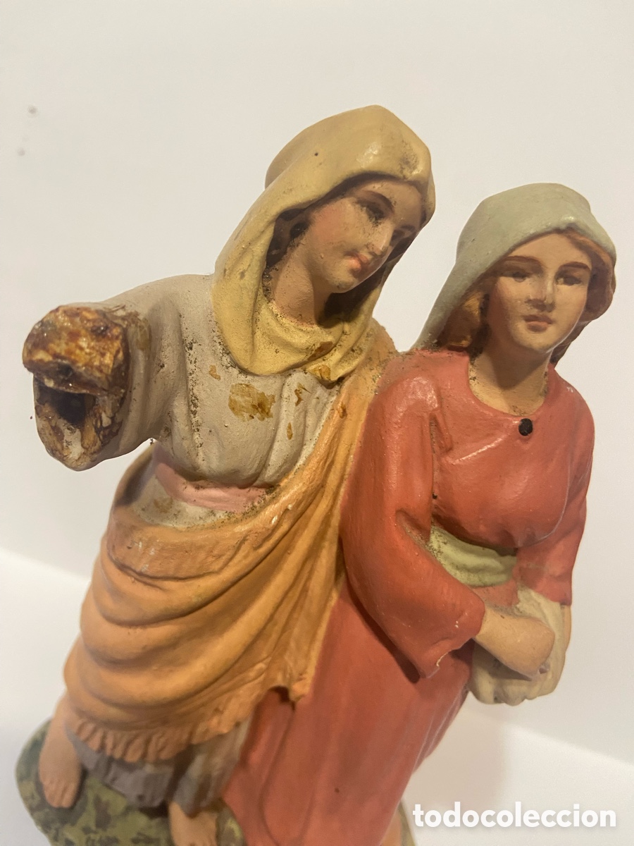 Figuras de Bel&eacute;n: Figura doble de Olot - Foto 2