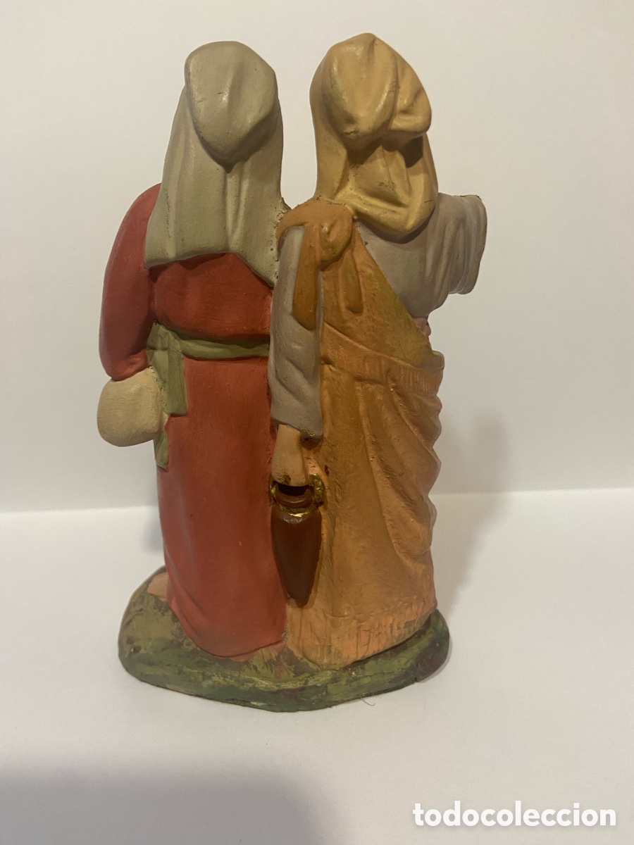Figuras de Bel&eacute;n: Figura doble de Olot - Foto 3
