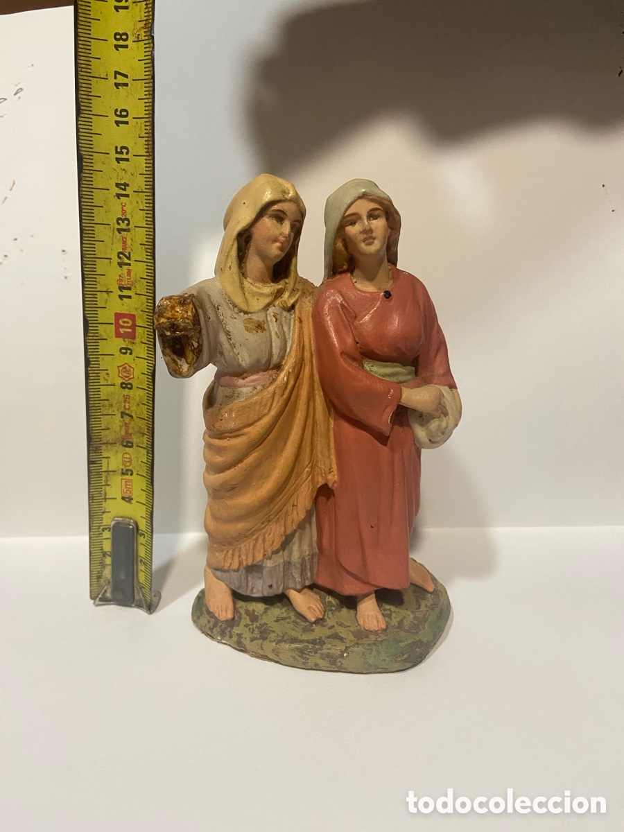 Figuras de Bel&eacute;n: Figura doble de Olot - Foto 1