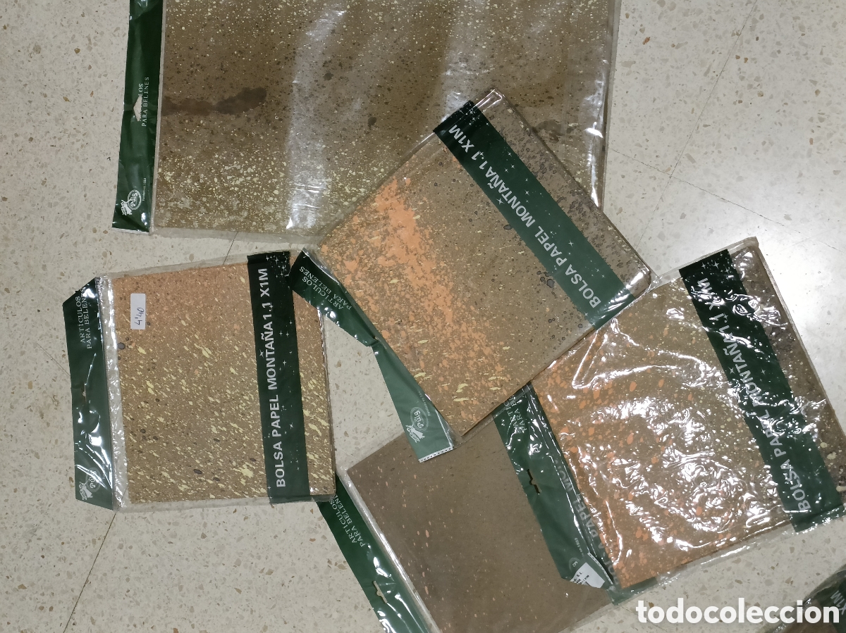 Figuras de Bel&eacute;n: Lote 5 bolsas de papel monta&ntilde;a&nbsp;Belenes Puig S.L.&nbsp;