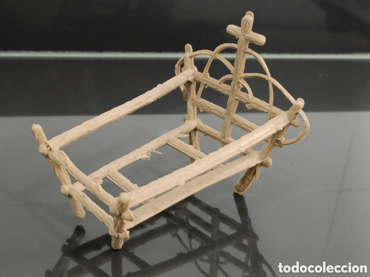 Figuras de Bel&eacute;n: Vintage A&ntilde;os 70 cuna portal de Bel&eacute;n