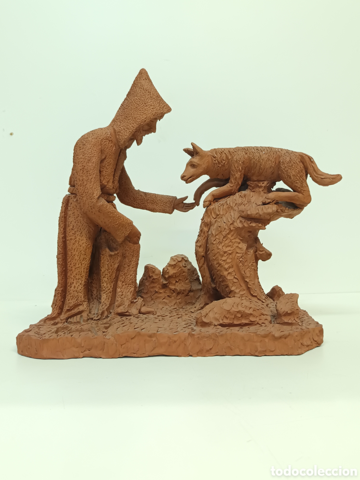 Figuras de Bel&eacute;n: Escultura en terracota Ram&oacute;n Camps Alier