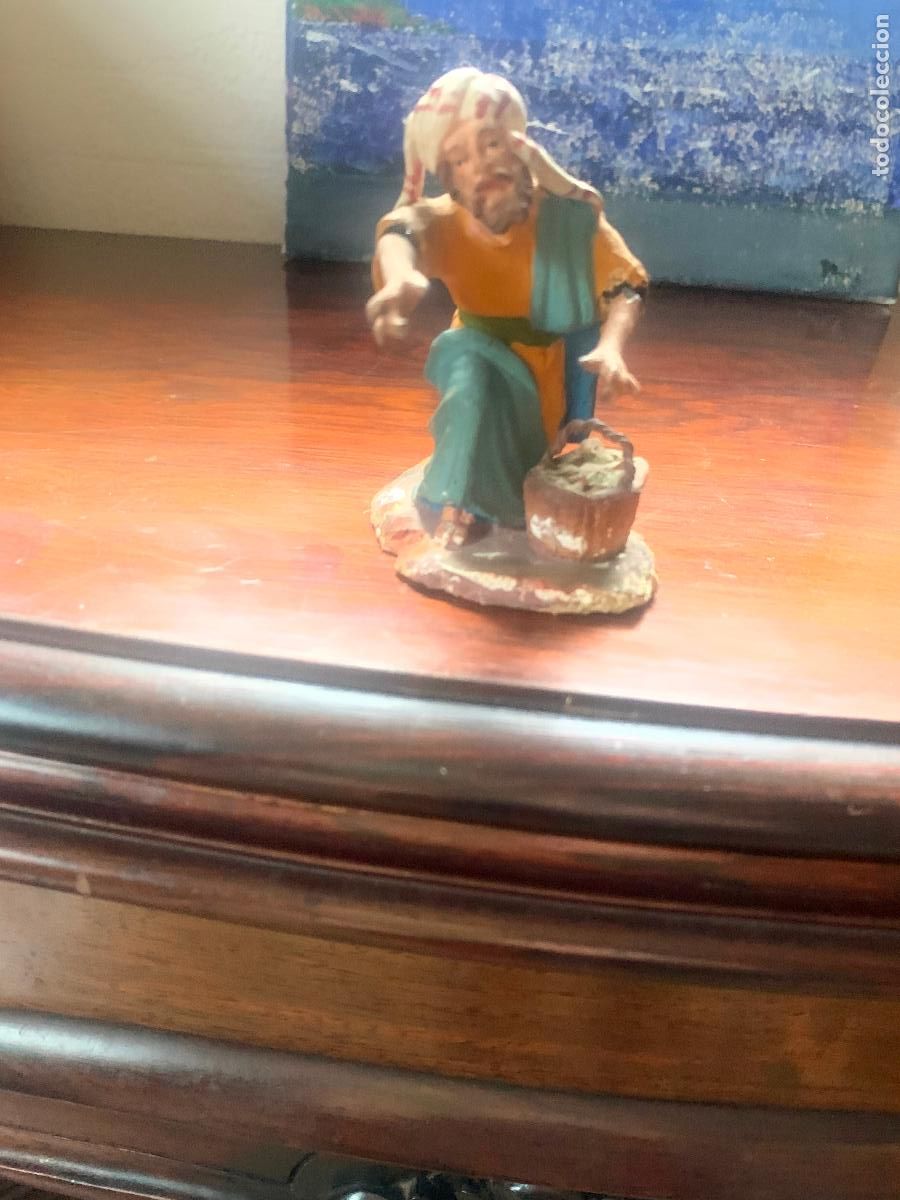 Figuras de Bel&eacute;n: Figura pesebre antigua terracota