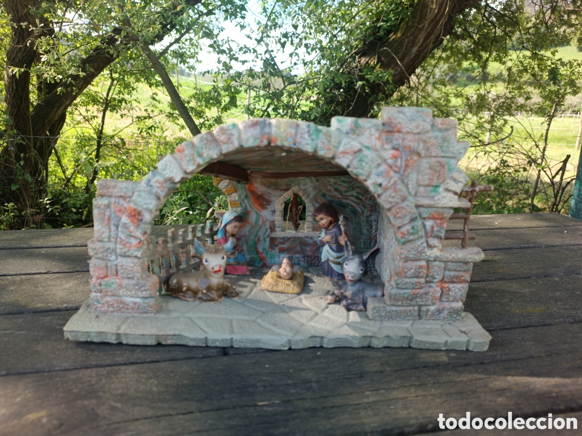 Figuras de Bel&eacute;n: BEL&Eacute;N PESEBRE MISTERIO RESINA VINTAGE.
