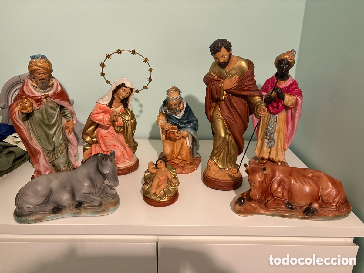 Figuras de Bel&eacute;n: Conjunto Bel&eacute;n de Pujol Castillon 30 cm