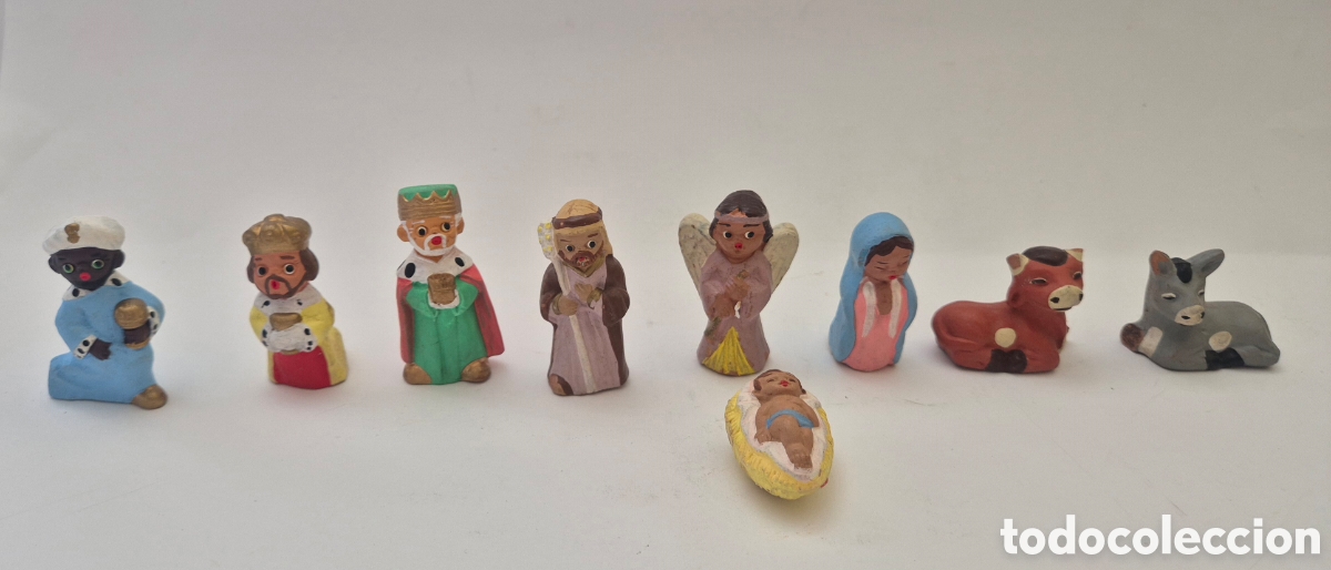 Figuras de Bel&eacute;n: Antiguo Belen Alborox Cabezones Ferrandiz Andaluc&iacute;a 9 figuras