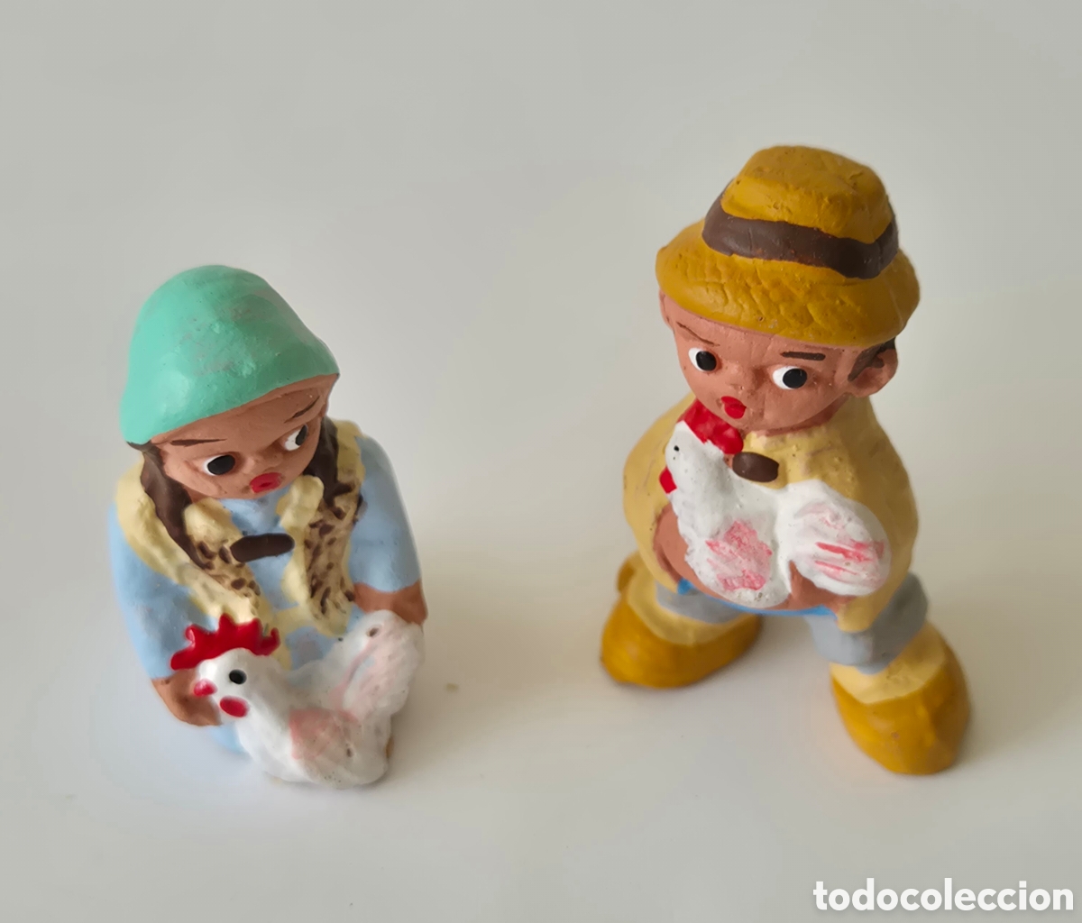 Figuras de Bel&eacute;n: Figuras Alborox bel&eacute;n pastores con gallinas