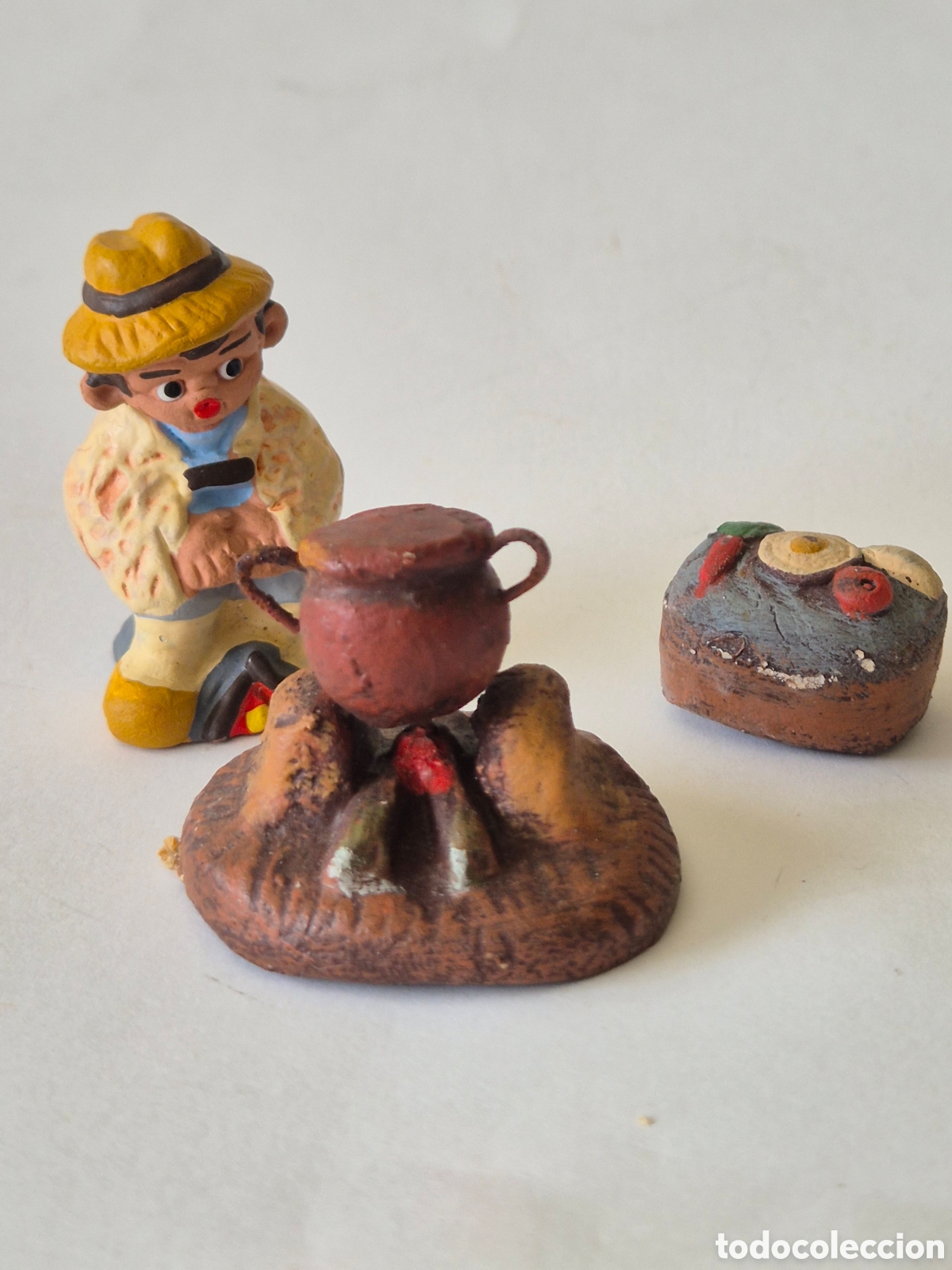 Figuras de Bel&eacute;n: Escena hoguera Alborox bel&eacute;n Cabezones