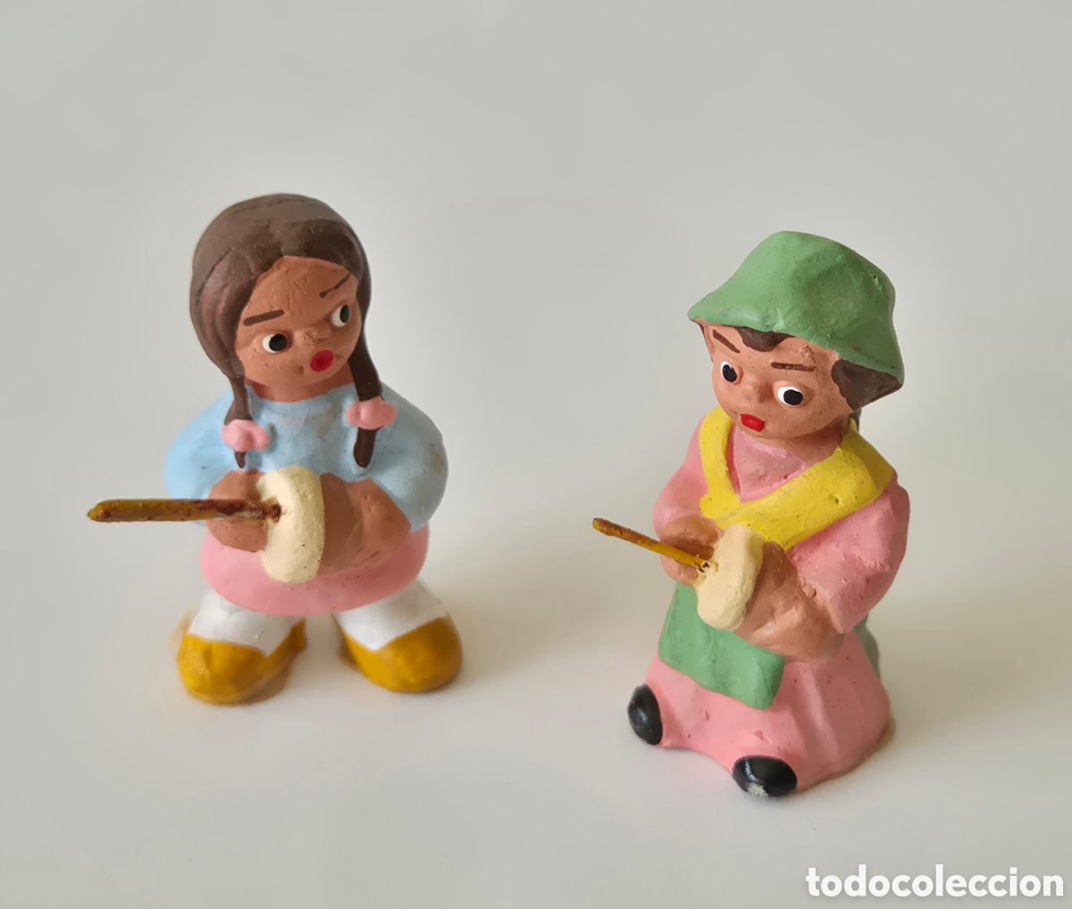 Figuras de Bel&eacute;n: Pareja m&uacute;sicos Alborox bel&eacute;n Cabezones