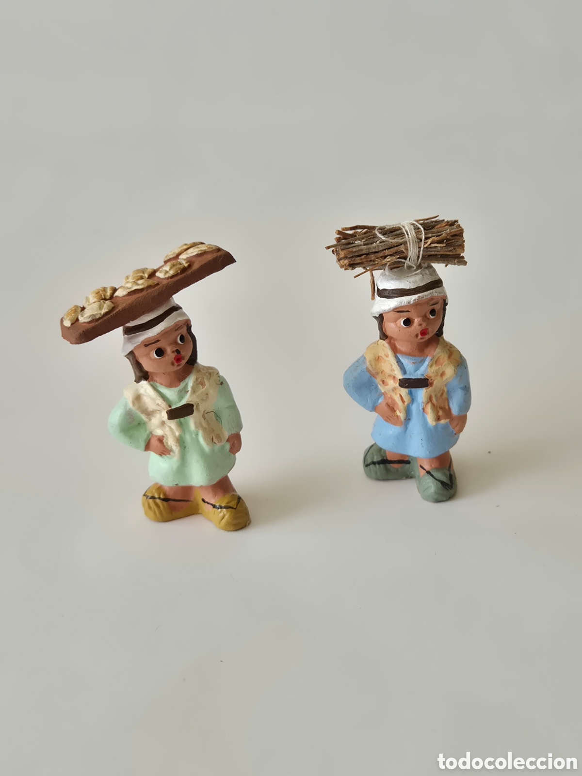 Figuras de Bel&eacute;n: Pareja oficios Alborox bel&eacute;n panadera le&ntilde;adora