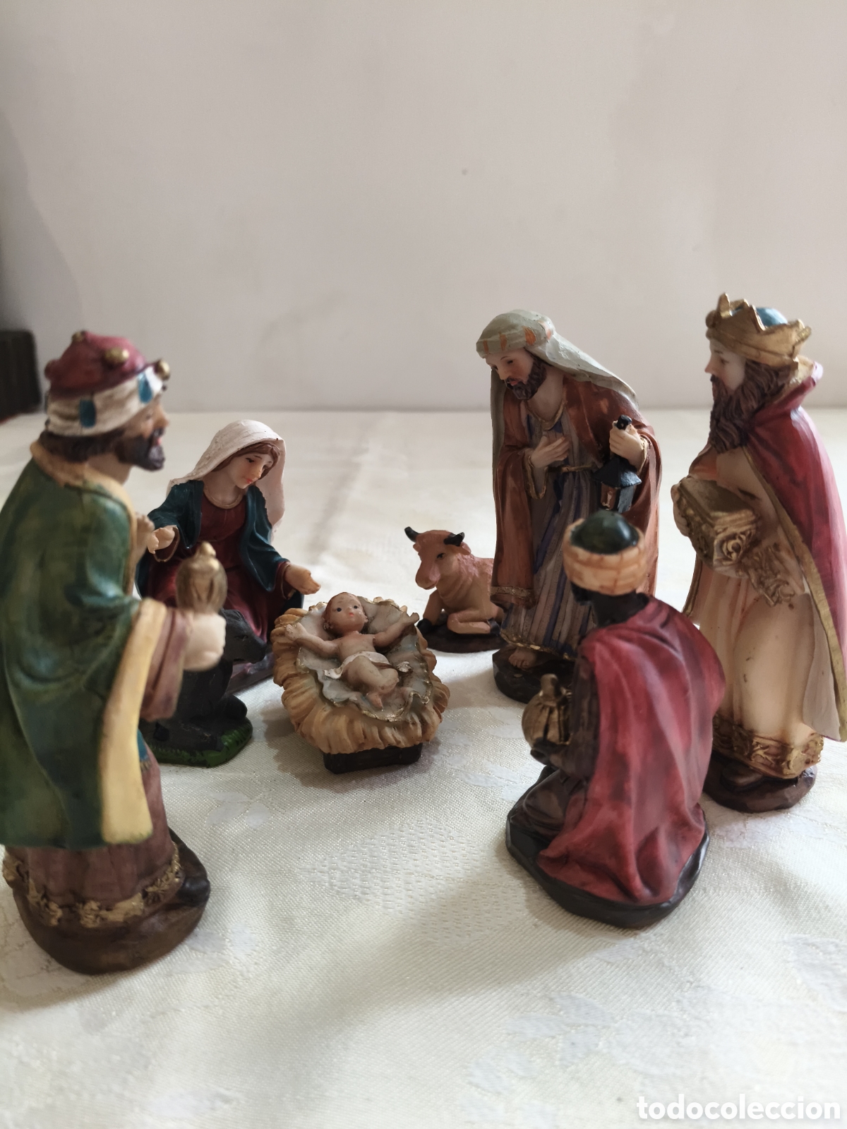 Figuras de Bel&eacute;n: Bel&eacute;n resina estilo Daniel con sus Reyes Magos