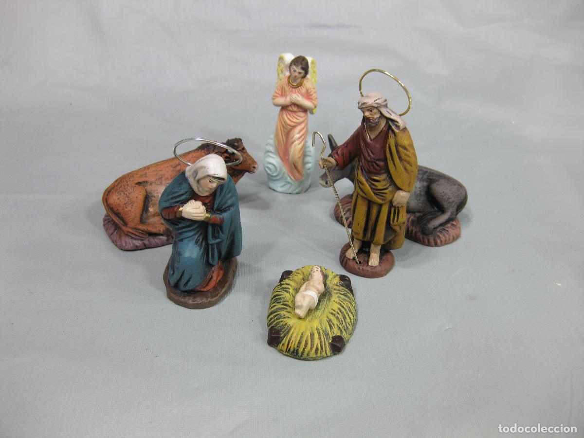 Figuras de Bel&eacute;n: FIGURAS DE BARRO DEL MISTERIO DEL PORTAL DE BEL&Eacute;N PARA NACIMIENTO DE 8 CM. ARTESAN&Iacute;A SERRANO. MURCIA