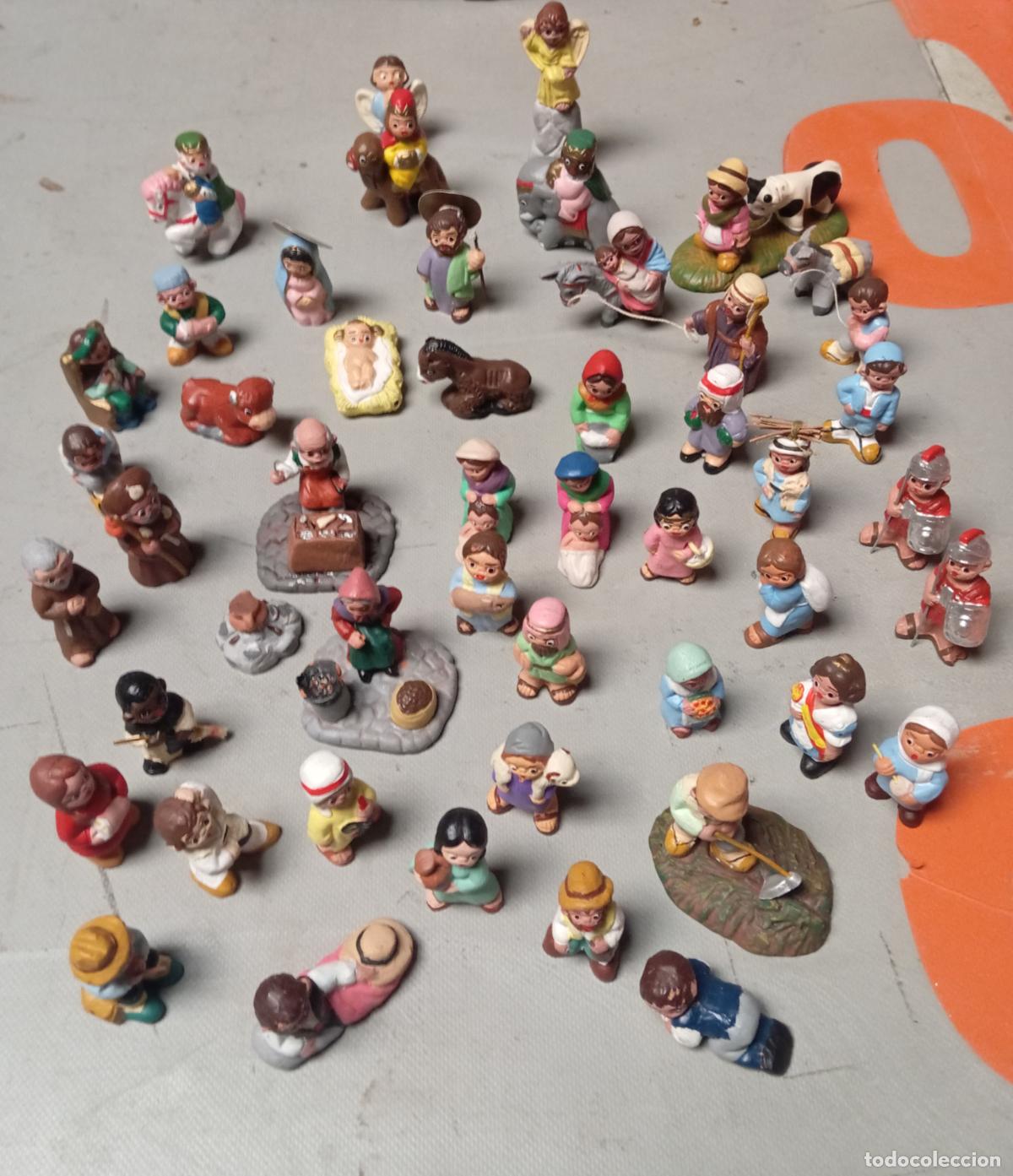 Figuras de Bel&eacute;n: Gran lote de 46 piezas de Bel&eacute;n . Alborox . terracota