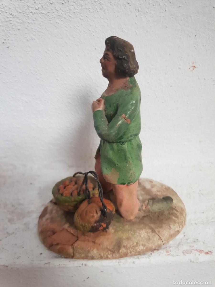 Figuras de Bel&eacute;n: Figura belen antigua terracota rada e hijos