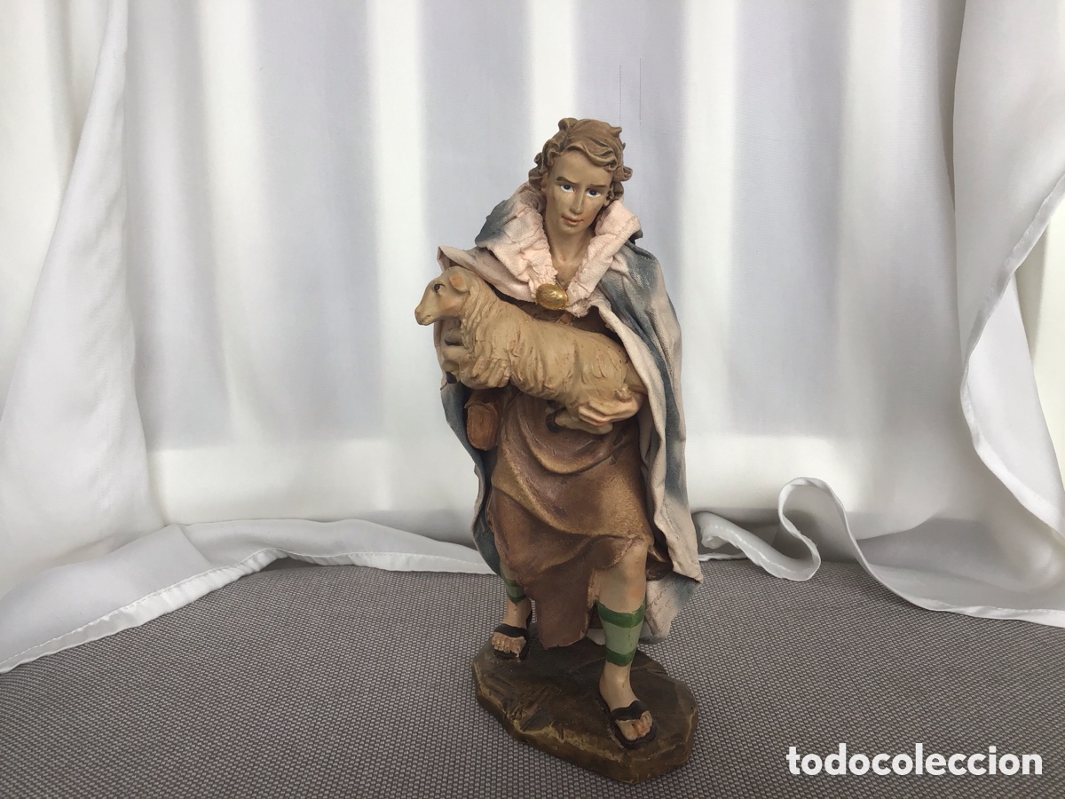 Figuras de Pres&eacute;pios: Figura de pastor con oveja