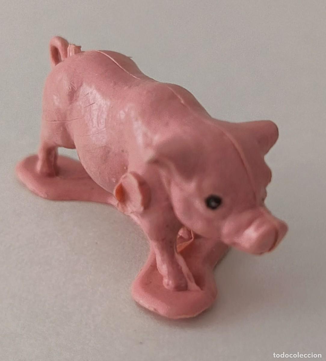 Figuras de Bel&eacute;n: Figura peque&ntilde;a. Plastico. Para belen. Cerdito.