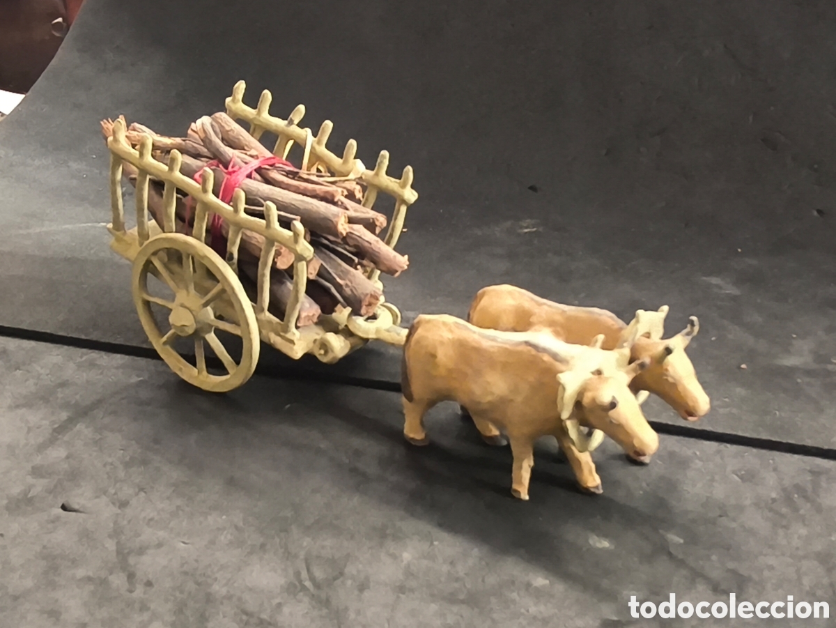 Figuras de Bel&eacute;n: Figura Bel&eacute;n plomo carros y buyes