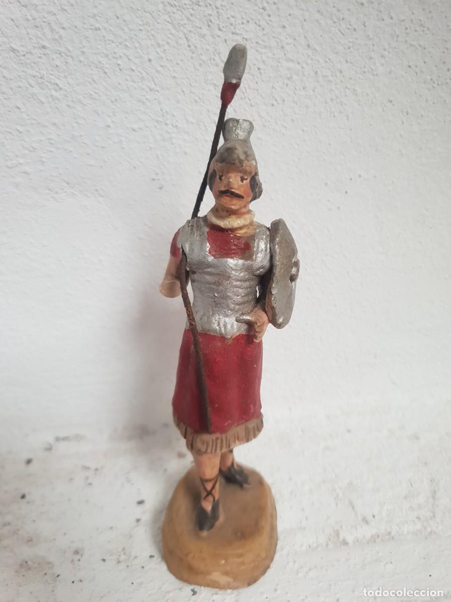 Figuras de Bel&eacute;n: Figura belen antigua terracota romano 13 cms