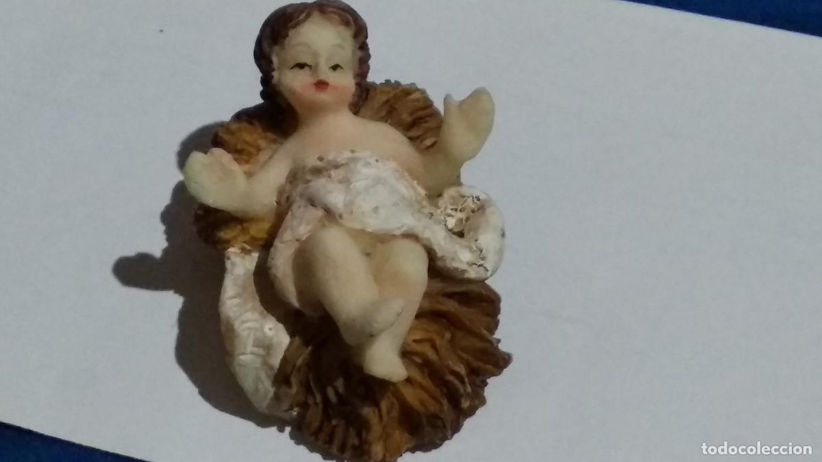 Figuras de Bel&eacute;n: FIGURA BELEN DE RESINA NI&Ntilde;O JESUS MIDE 5X4 CM- VER FOTOS