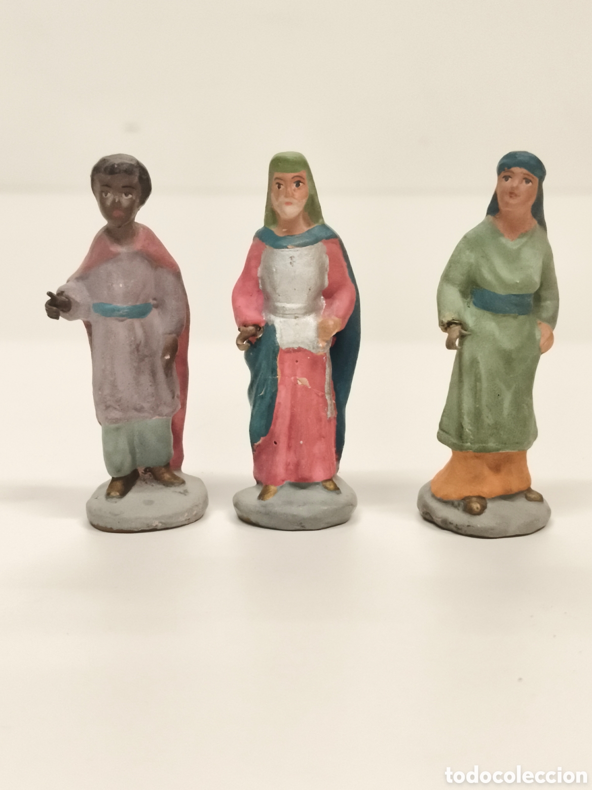 Figuras de Bel&eacute;n: Figuras de bel&eacute;n terracota Pajes