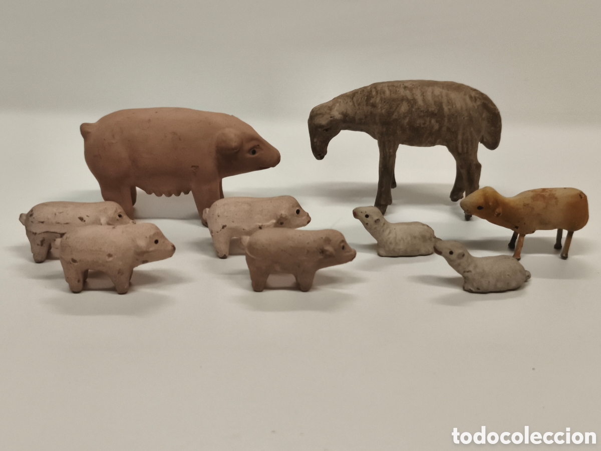 Figuras de Bel&eacute;n: Figuras de bel&eacute;n terracota animales