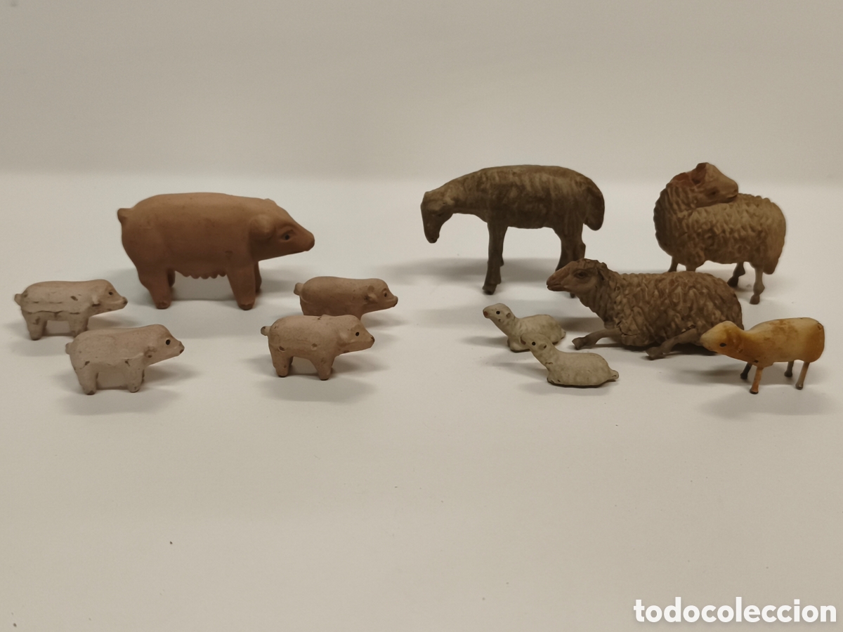 Figuras de Bel&eacute;n: Figuras de bel&eacute;n terracota animales