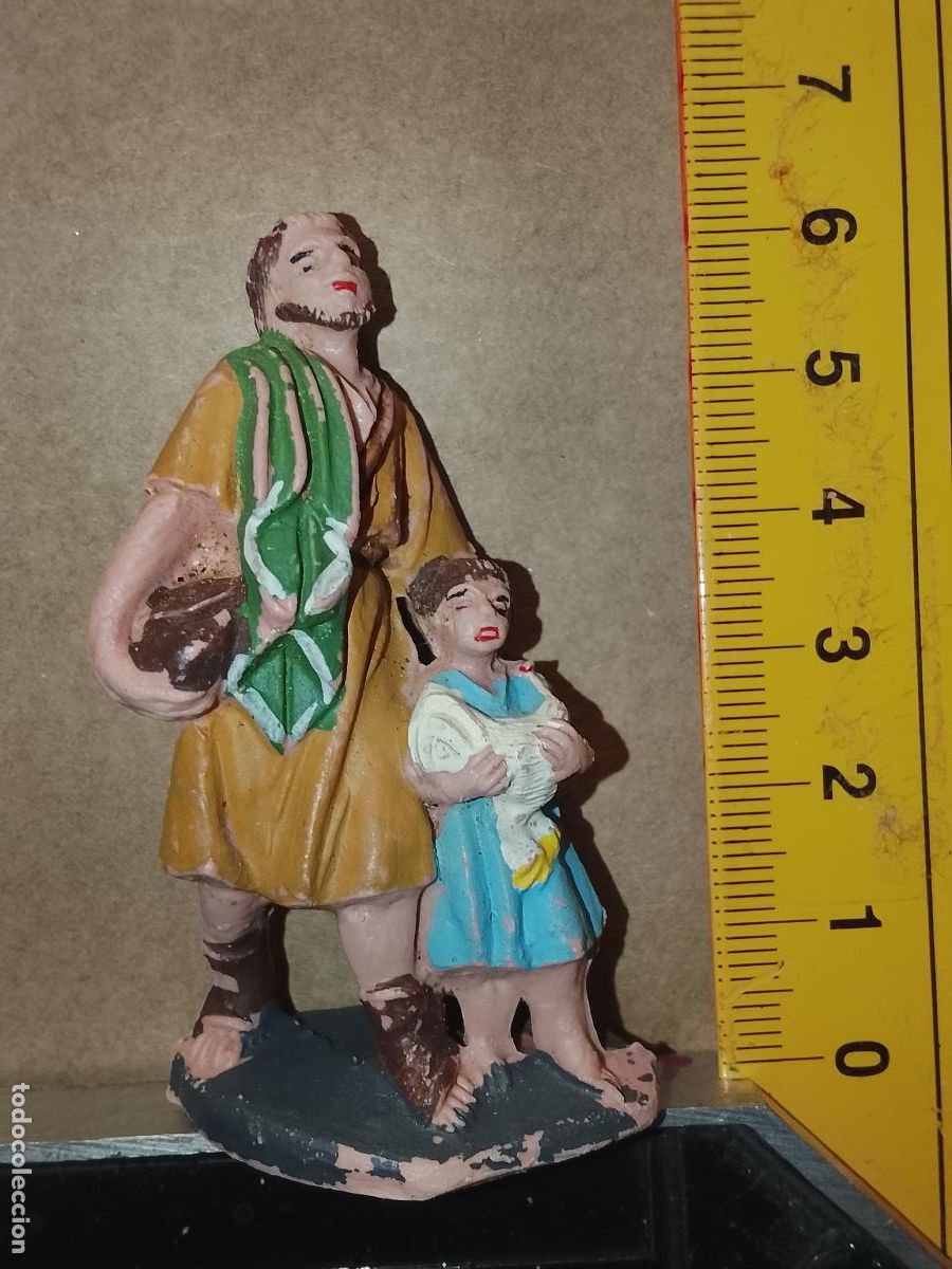 Figuras de Bel&eacute;n: antigua figura de portal de belen o nacimiento plastico duro pech oliver o similar marca