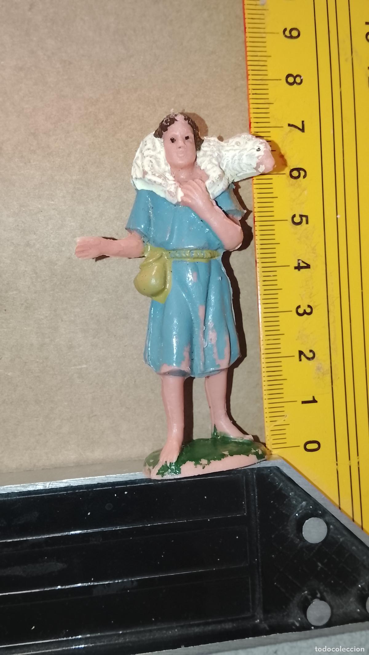 Figuras de Bel&eacute;n: antigua figura de portal de belen o nacimiento plastico duro pech oliver o similar marca