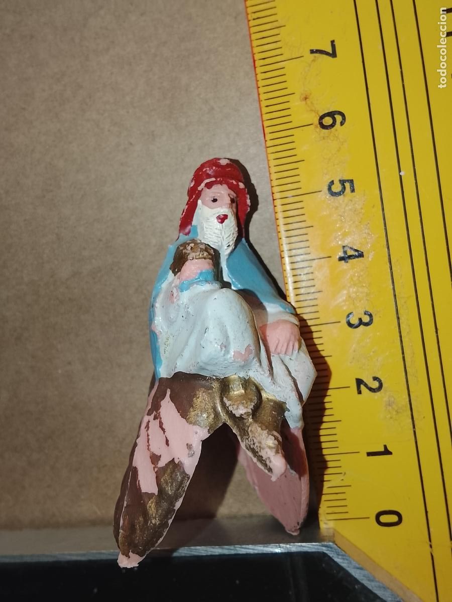 Figuras de Bel&eacute;n: antigua figura de portal de belen o nacimiento plastico duro pech oliver o similar marca