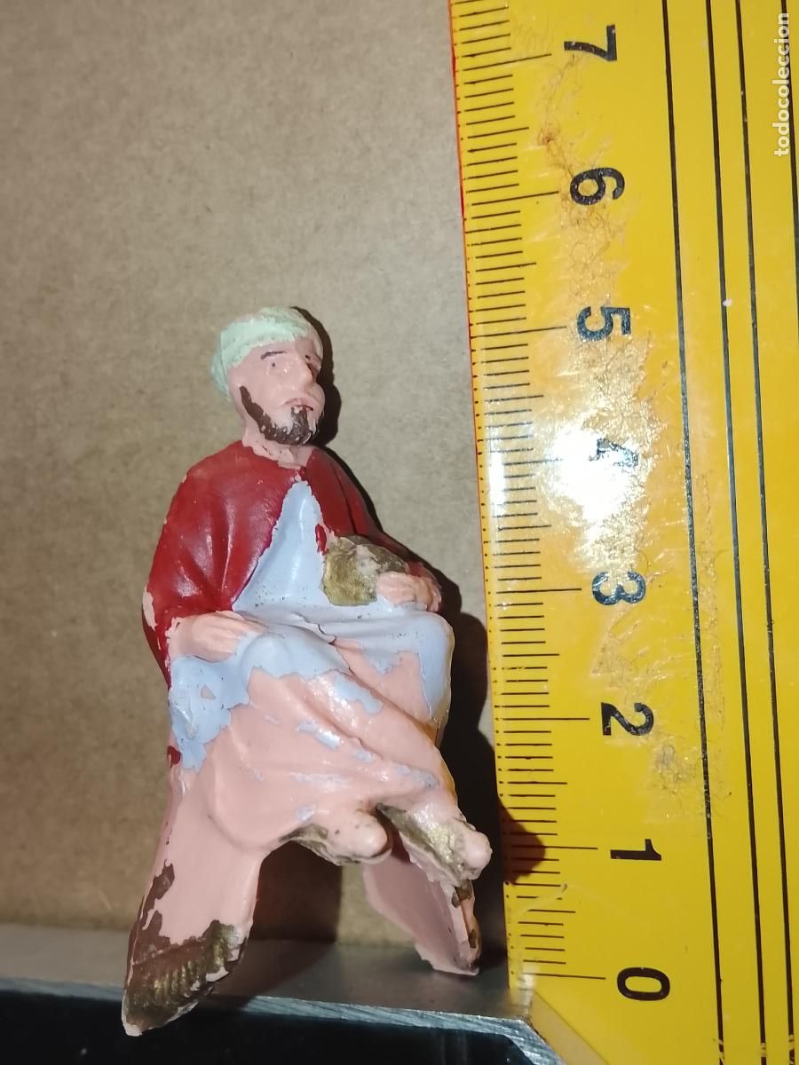 Figuras de Bel&eacute;n: antigua figura de portal de belen o nacimiento plastico duro pech oliver o similar marca