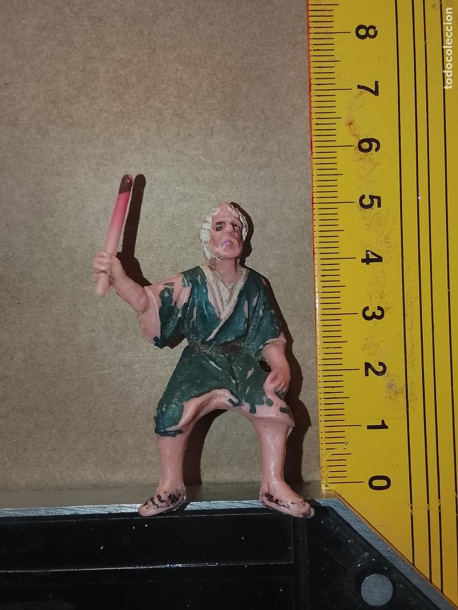 Figuras de Bel&eacute;n: antigua figura de portal de belen o nacimiento plastico duro pech oliver o similar marca