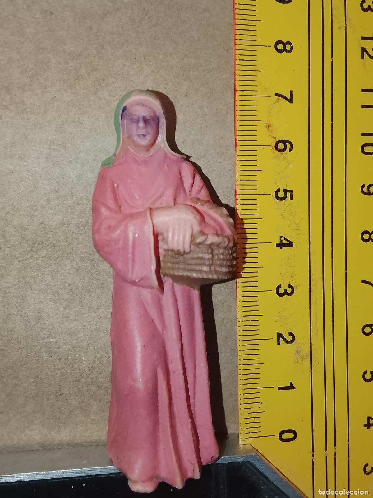 Figuras de Bel&eacute;n: antigua figura de portal de belen o nacimiento plastico duro pech oliver o similar marca