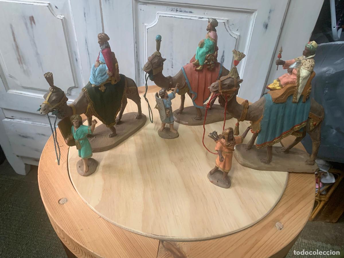 Figuras de Bel&eacute;n: Reyes Magos terracota