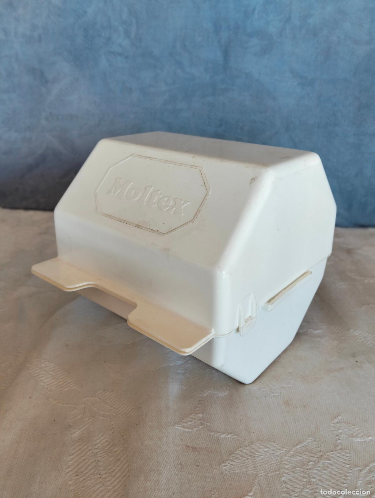 Figuren f&uuml;r Weihnachtskrippen: Venda Moltex vintage en caja de pl&aacute;stico hexagonal blanca a&ntilde;os 80-90