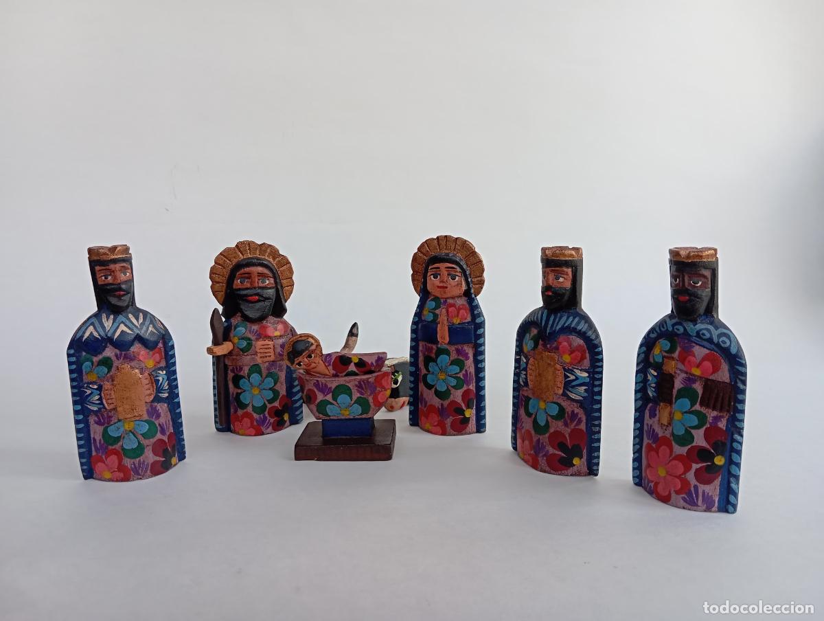 Figuras de Bel&eacute;n: Bel&eacute;n/Nacimiento/Pesebre. Guatemala. Madera
