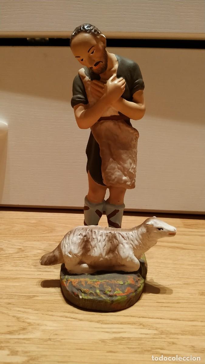 Figures of Bethlehem: FIGURA DE PASTOR ANTIGUA BARRO TERRACOTA