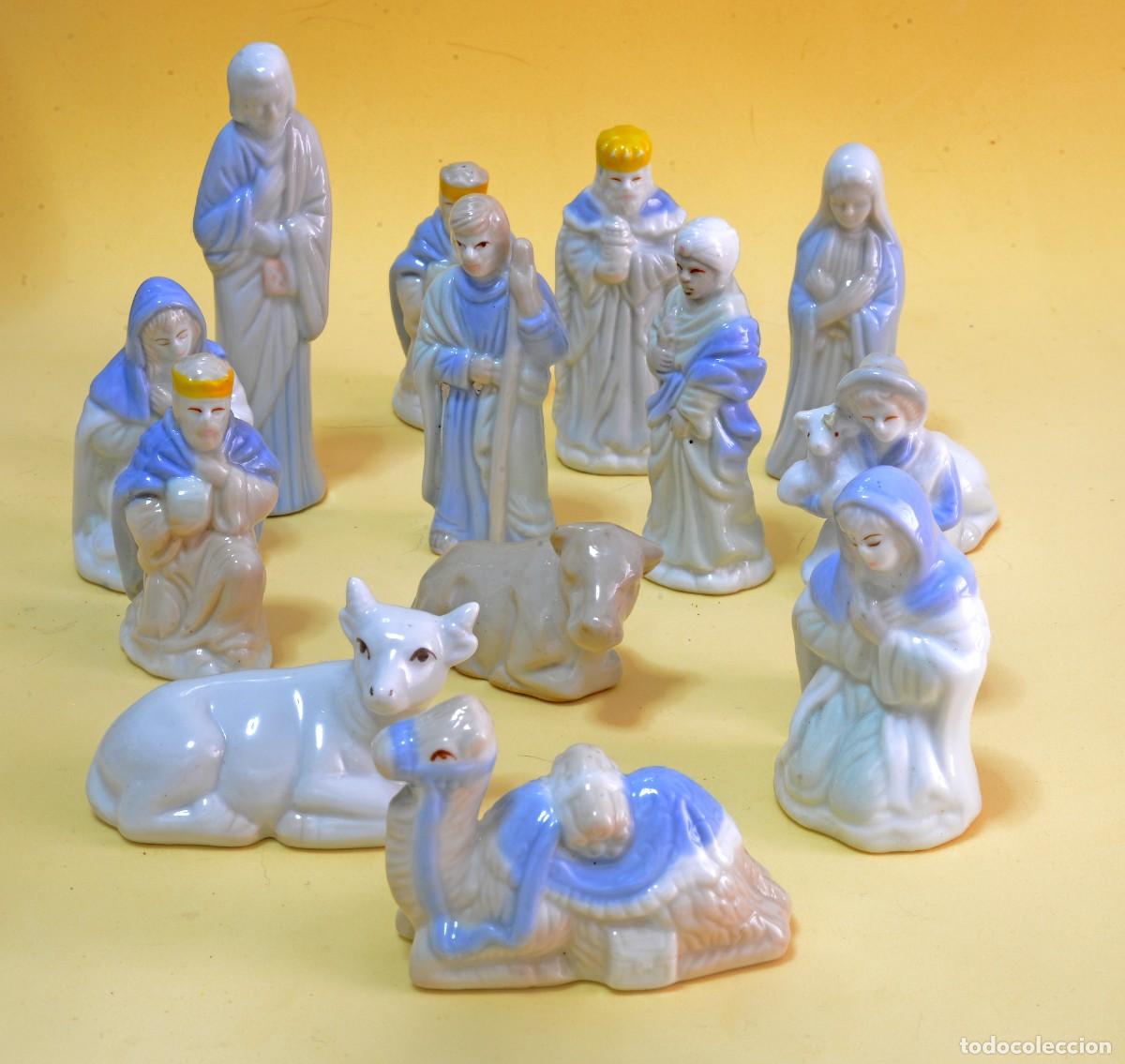 Figuras de Bel&eacute;n: LOTE DE 14 FIGURAS DE PORCELANA PARA BEL&Eacute;N