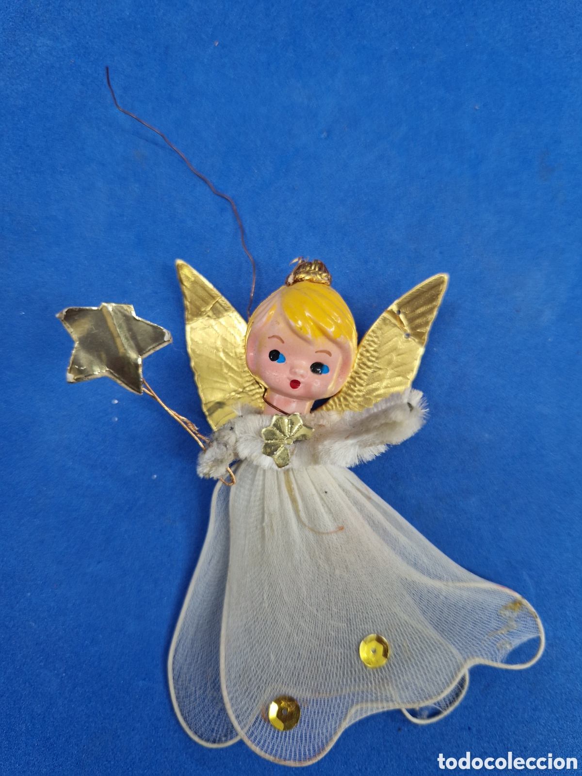 Figuras de Bel&eacute;n: Hada , adorno de Navidad a&ntilde;os 70