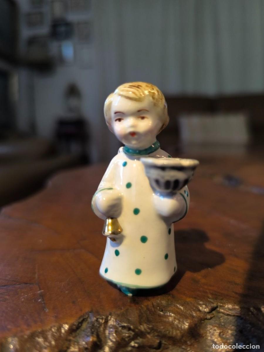 Figuras de Bel&eacute;n: ANTIGUA FIGURA DE BELEN CERAMICA DE ANGELITO, ALTURA 6 CM