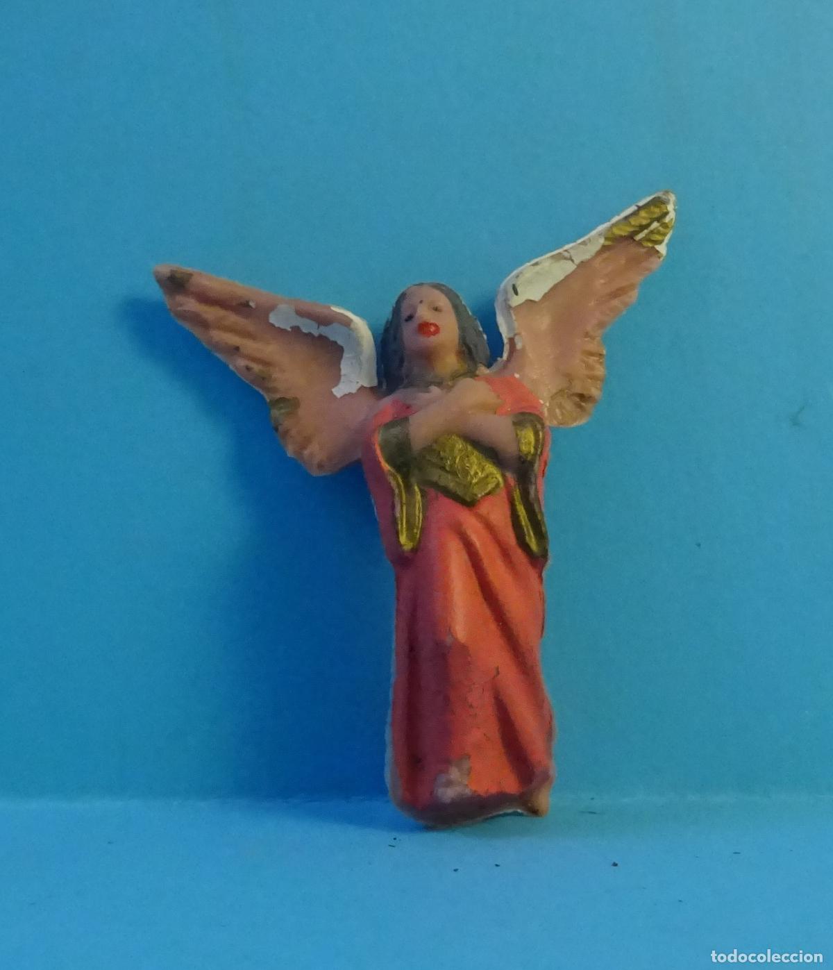 Figuras de Bel&eacute;n: FIGURA DE PL&Aacute;STICO &Aacute;NGEL ANUNCIADOR. ALTURA 6 CM
