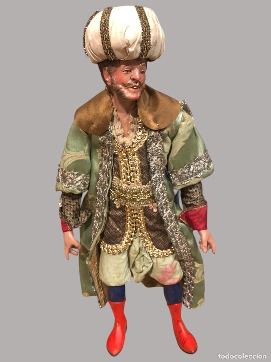 Figuras de Bel&eacute;n: 3 REYES MAGOS NAPOLITANOS GRAN TAMA&Ntilde;O, 45 CMS.