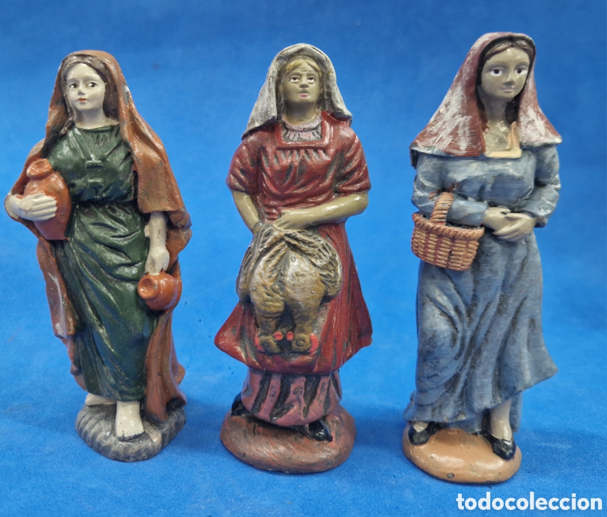 Figuras de Bel&eacute;n: Lote 3 figuras de belen , resina