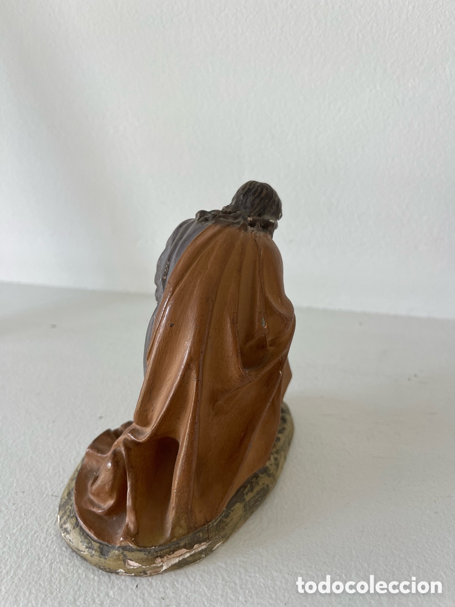 Figuras de Bel&eacute;n: San Jos&eacute; con base de madera - Foto 5