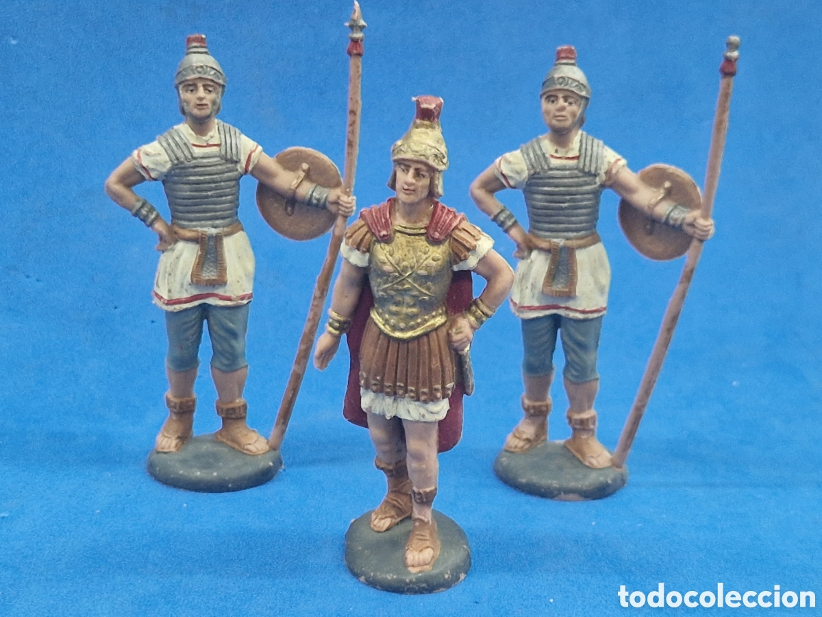 Figuras de Bel&eacute;n: Romanos y centuri&oacute;n figura de belen, pl&aacute;stico